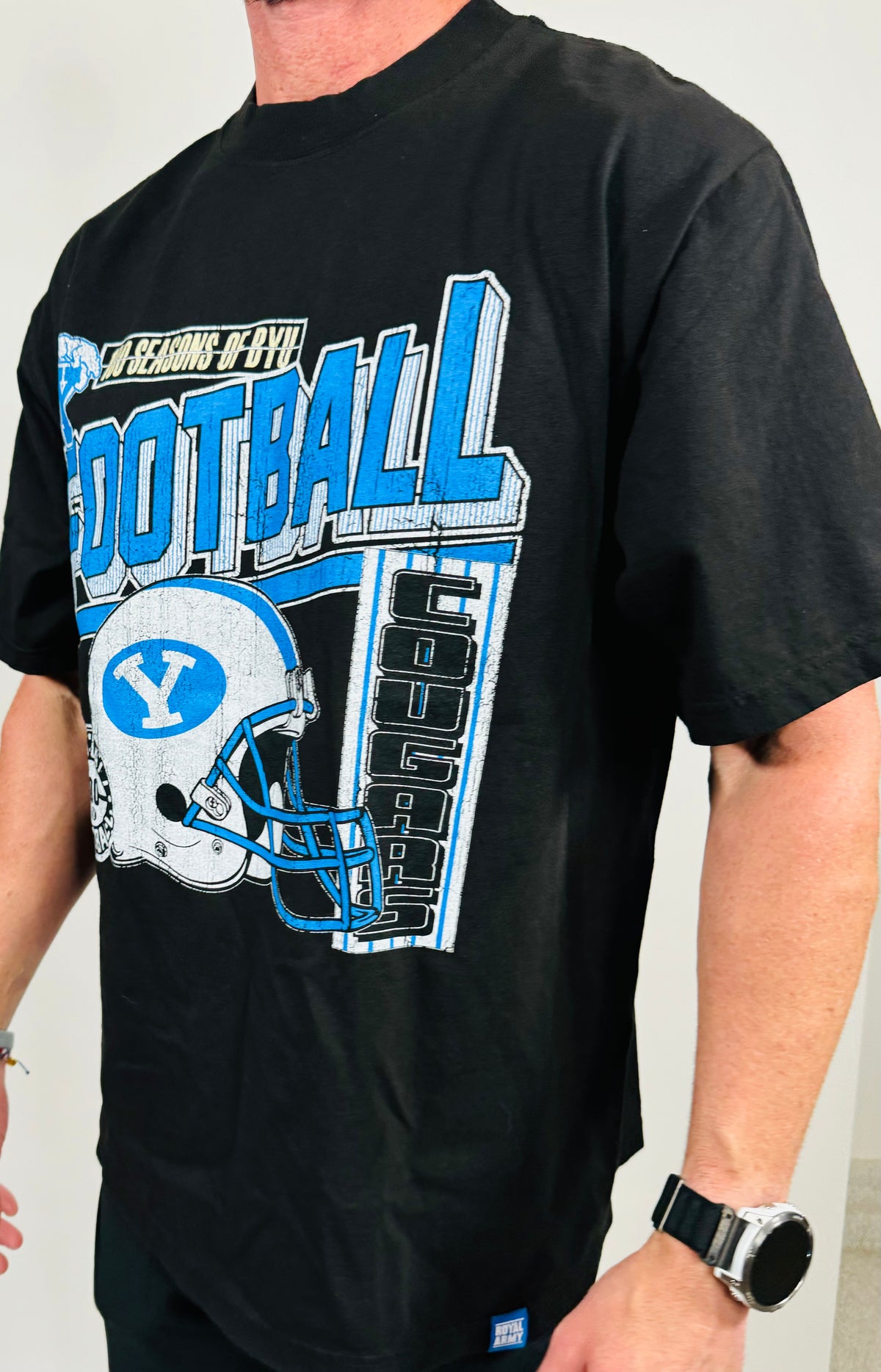 100 Seasons of BYU Football Heavyweight T-Shirt