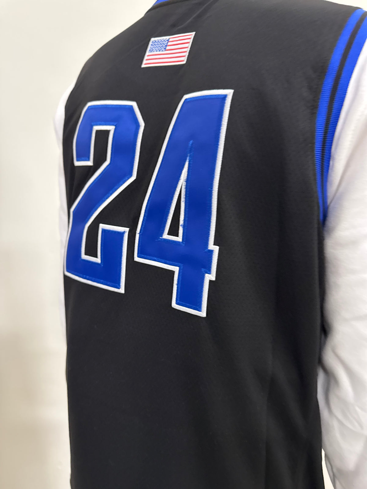 Authentic Tackle Twill Black BYU Basketball Jersey