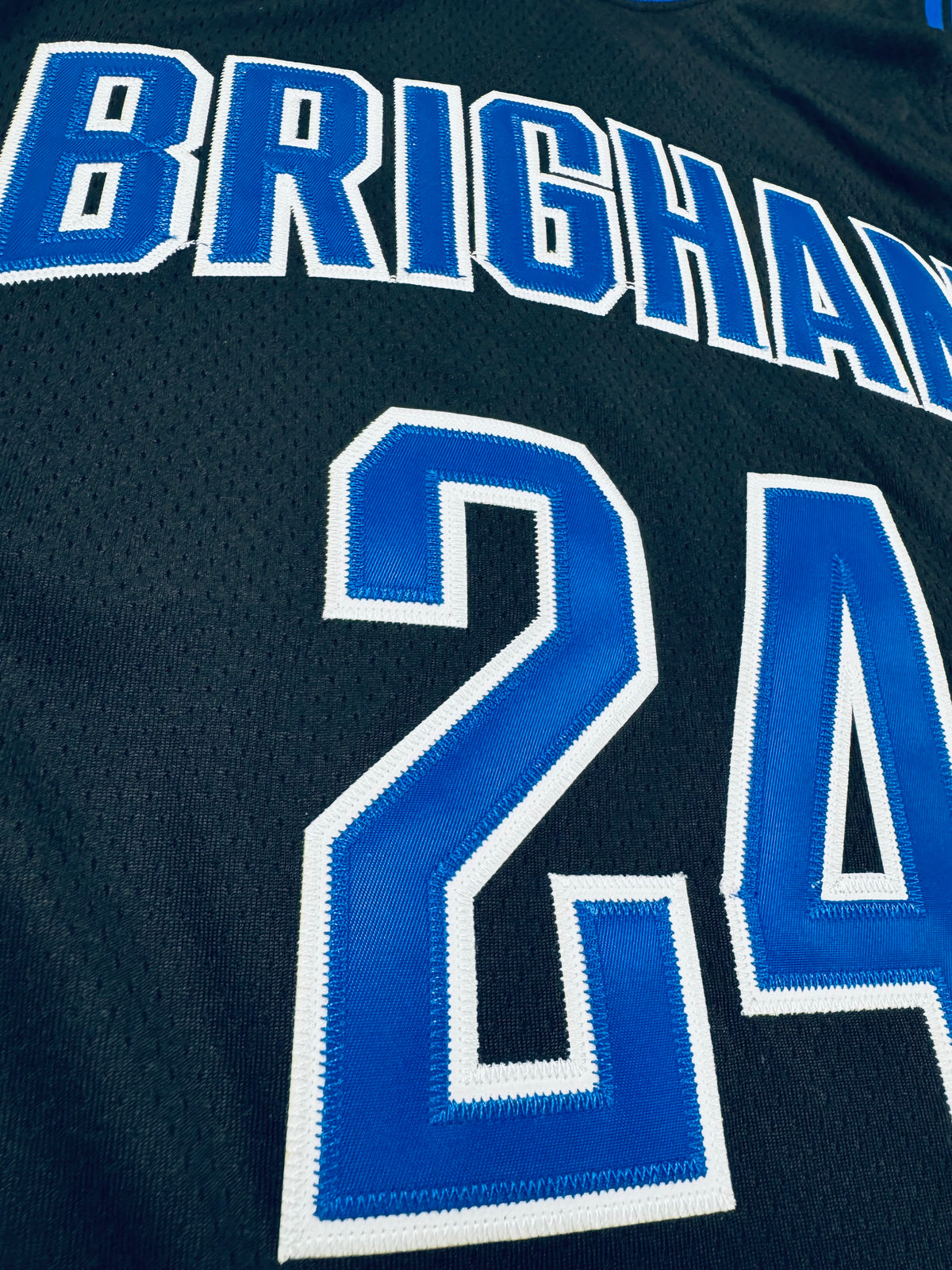 Authentic Tackle Twill Black BYU Basketball Jersey