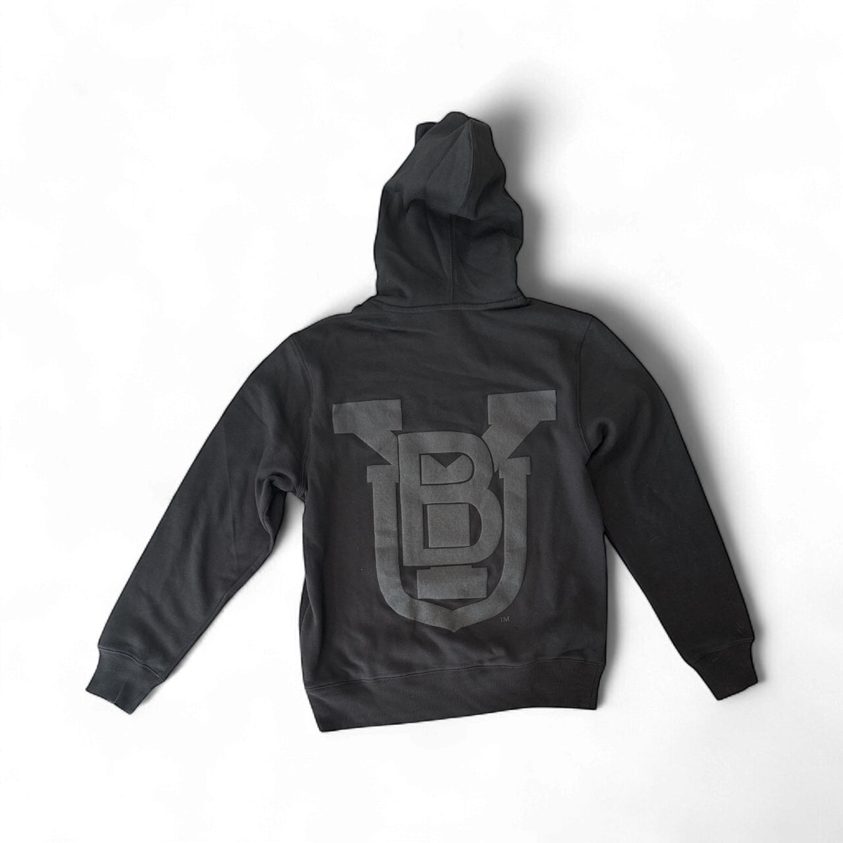 Blacked-Out Puff Print Vintage BYU hoodie