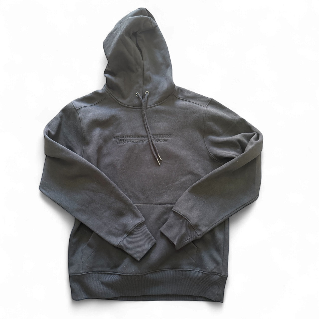 Blacked-Out Puff Print Vintage BYU hoodie – Royal Army Brand