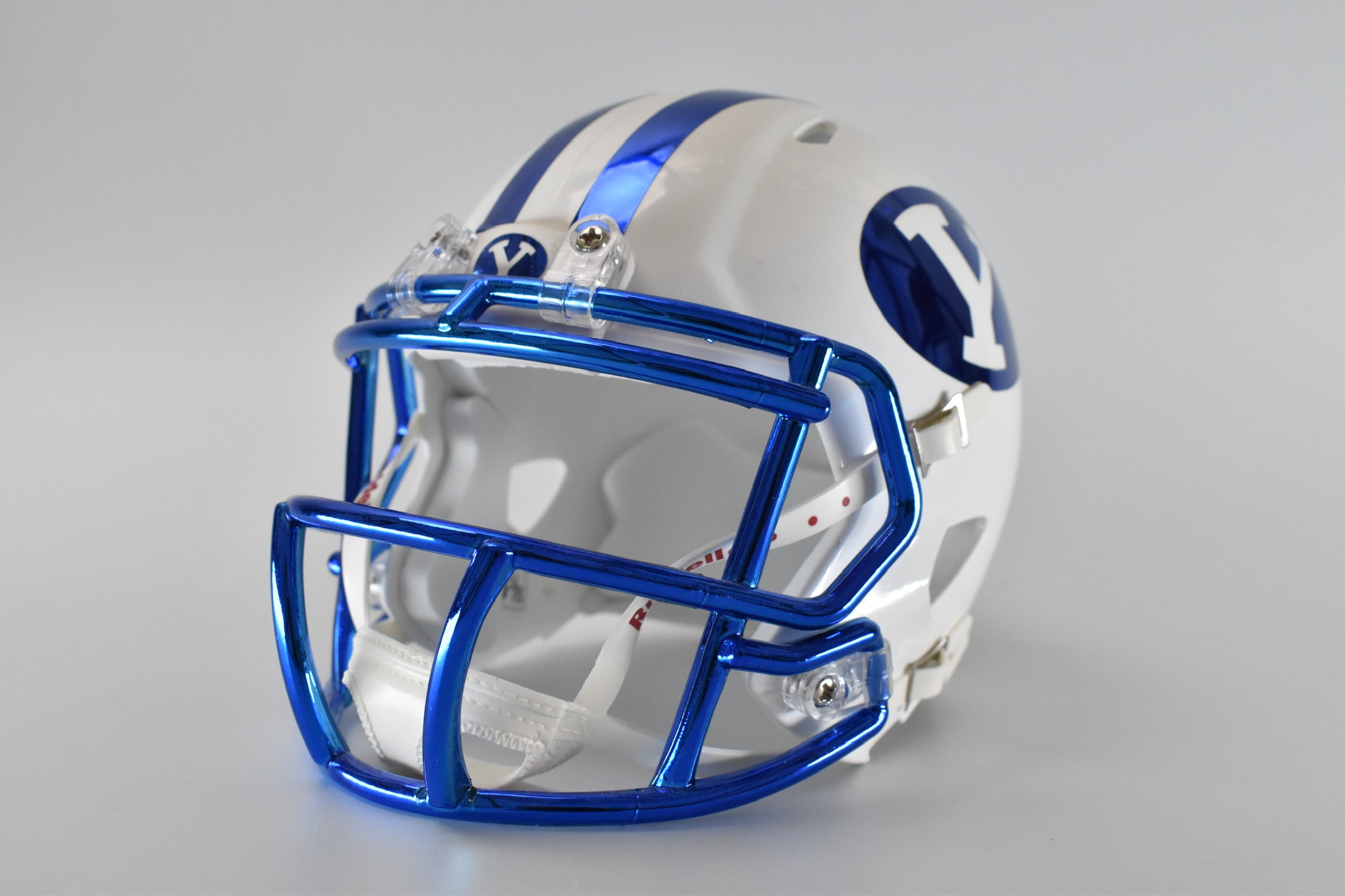 byu football helmets for sale Custom Mini-Helmet with Modern Logos – Royal Army Brand elliptical air vents and Travel Backpack Full Open high-end backpack Color:Pickle