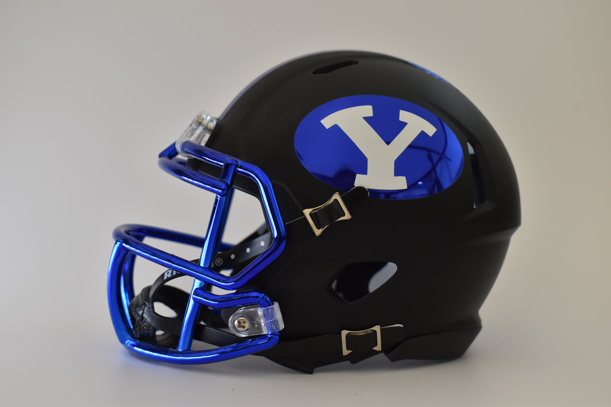 byu bookstore football helmet 3 year old Custom Mini-Helmet with Modern BYU Logos – Royal Army Brand