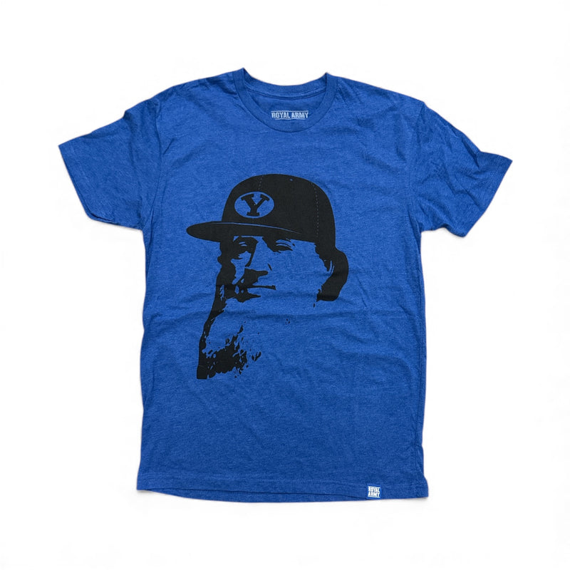 Flat Brim Brigham BYU T-Shirt - Royal and Black