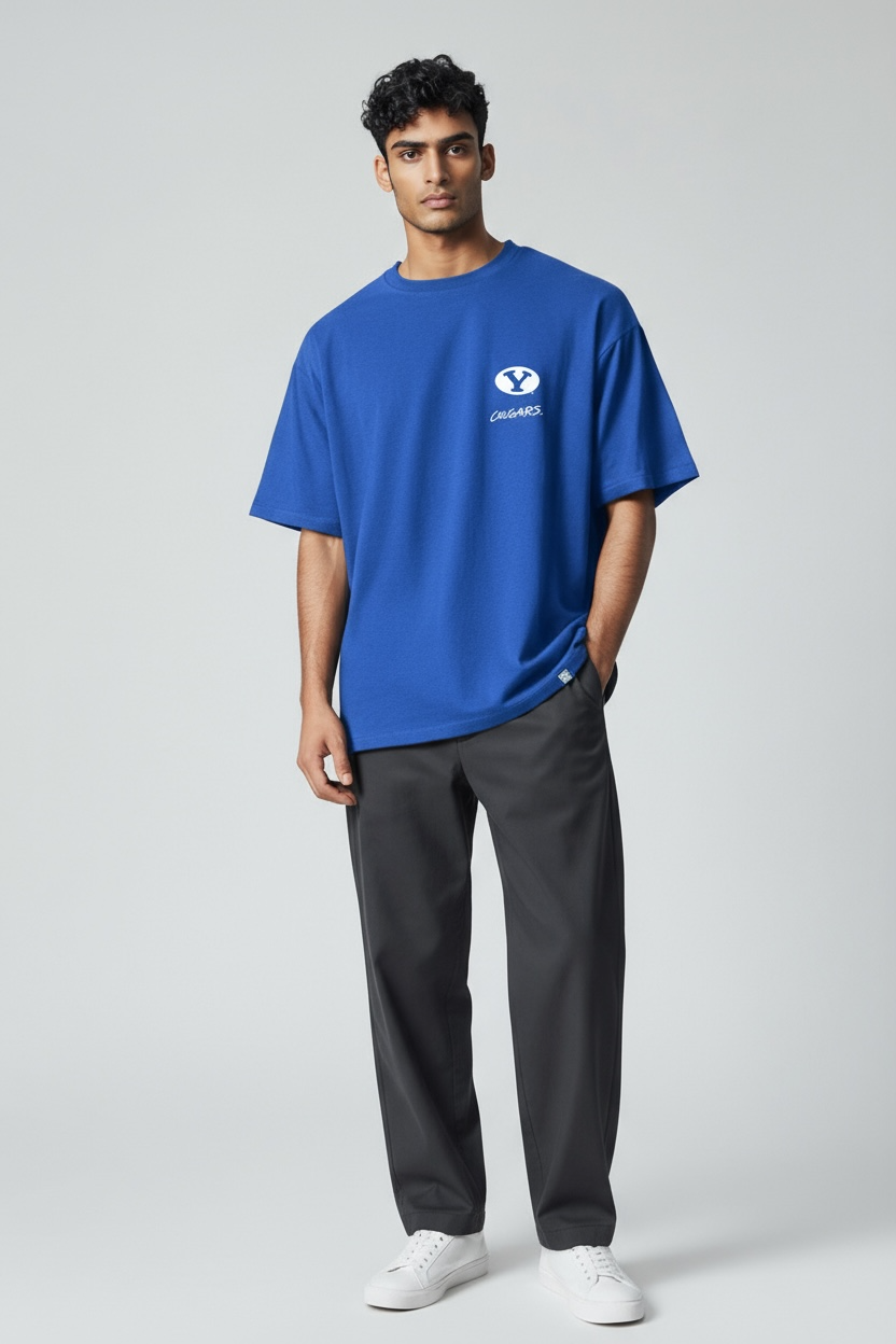 Roar of Cougar Heavyweight Royal Blue T-shirt