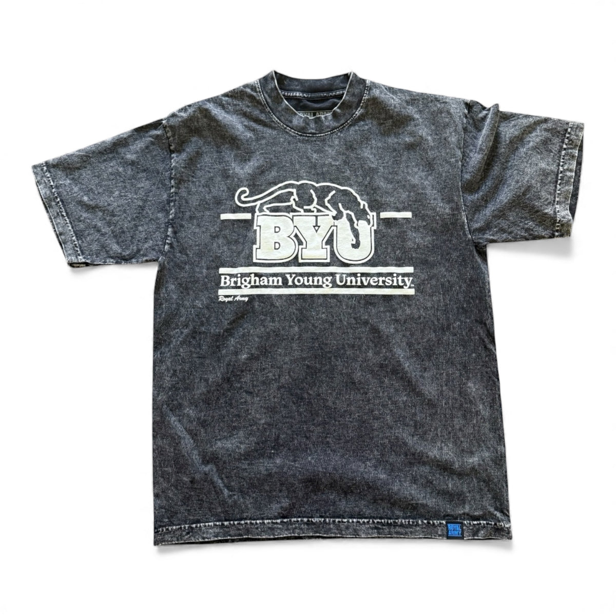 Vintage Puff Print BYU Beet Digger Black Heavyweight T-shirt