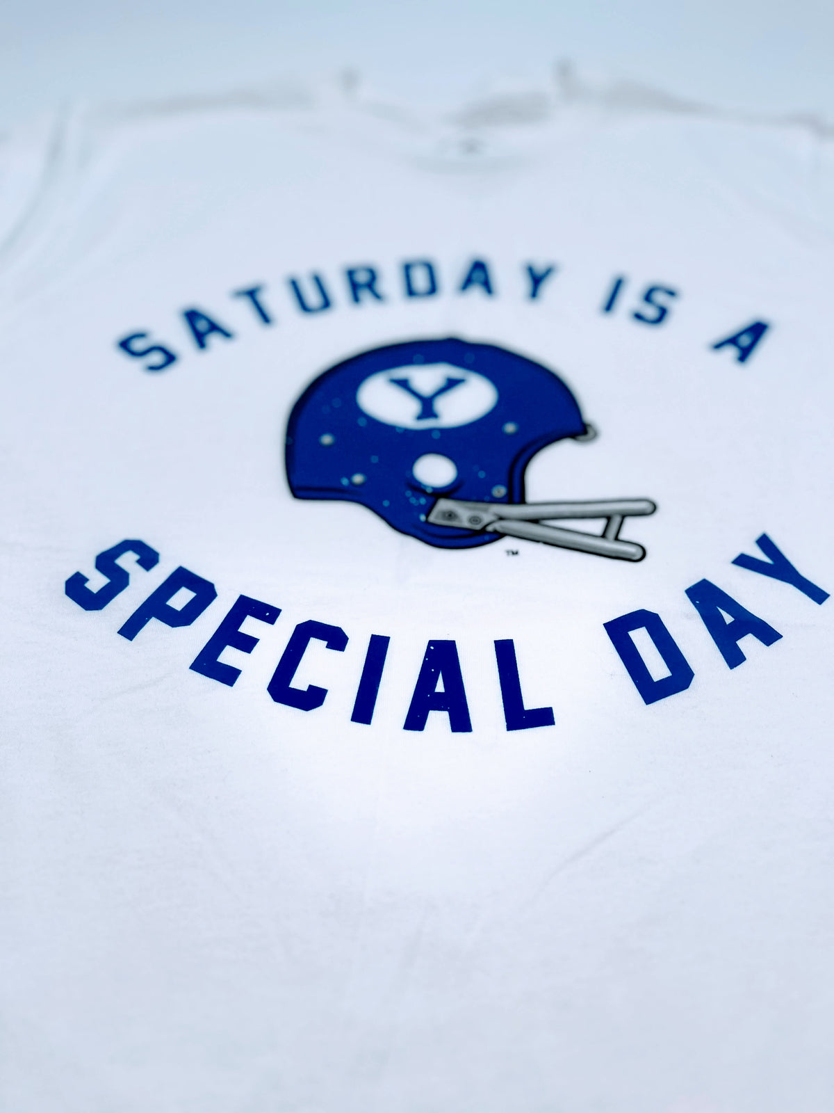 Saturday is a Special Day Helmet Edition White T-Shirt