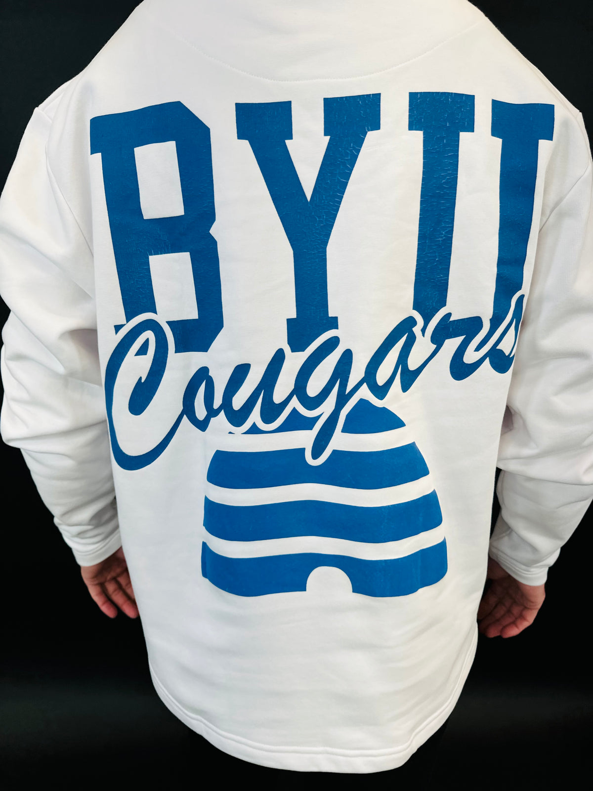 100 Seasons White BYU Football Crew Sweatshirt