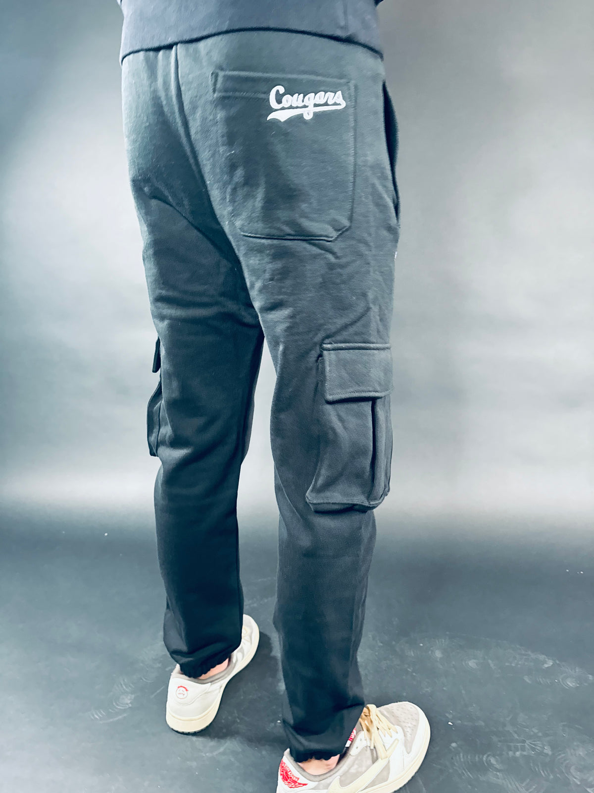 Heavyweight French Terry Cargo Pants Joggers with BYU Sailor Cougar