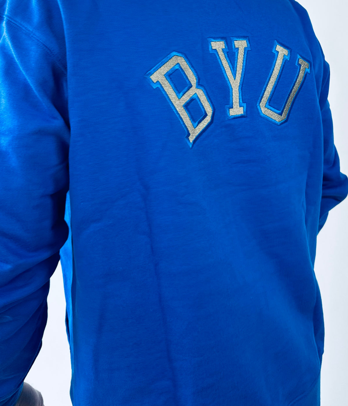 Heavyweight French Terry Hoodie with Embroidered Sailor Cougar and BYU