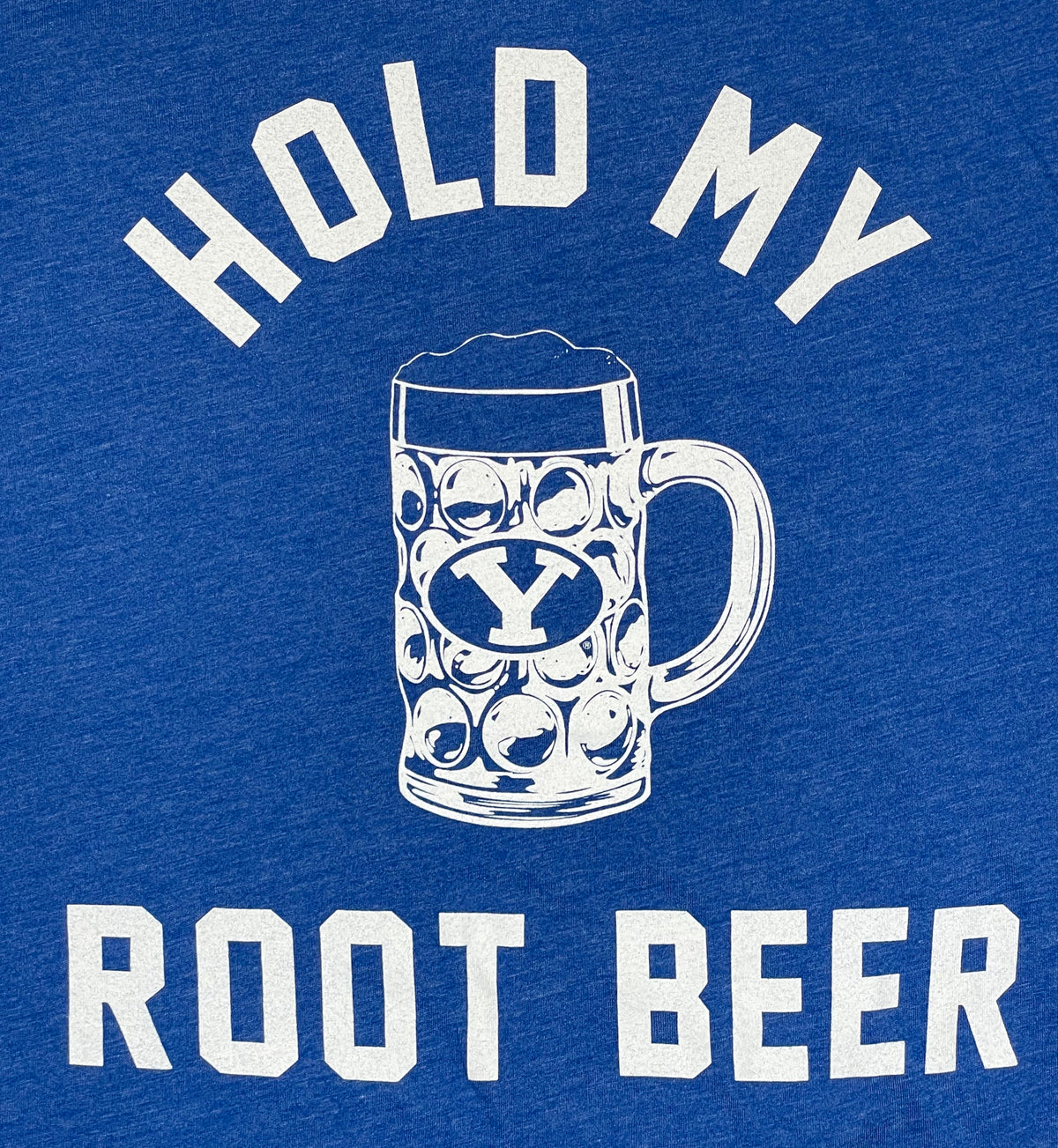 Hold My Root Beer T-Shirt - Royal and White