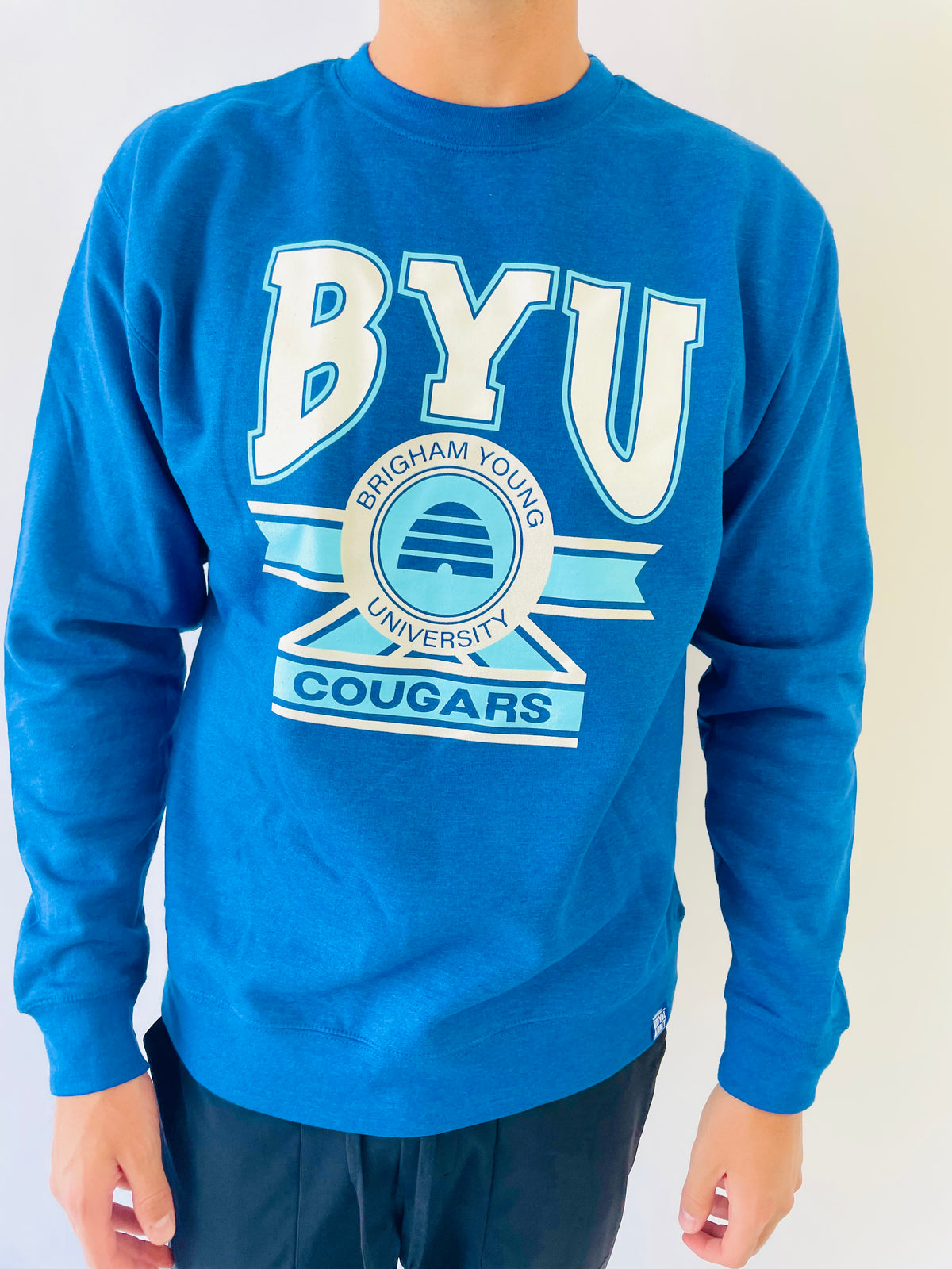 BYU Ribbon Crew Sweatshirt