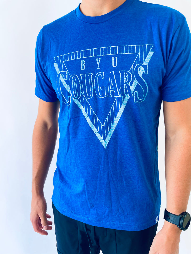 Triangles BYU Cougars Royal T-Shirt