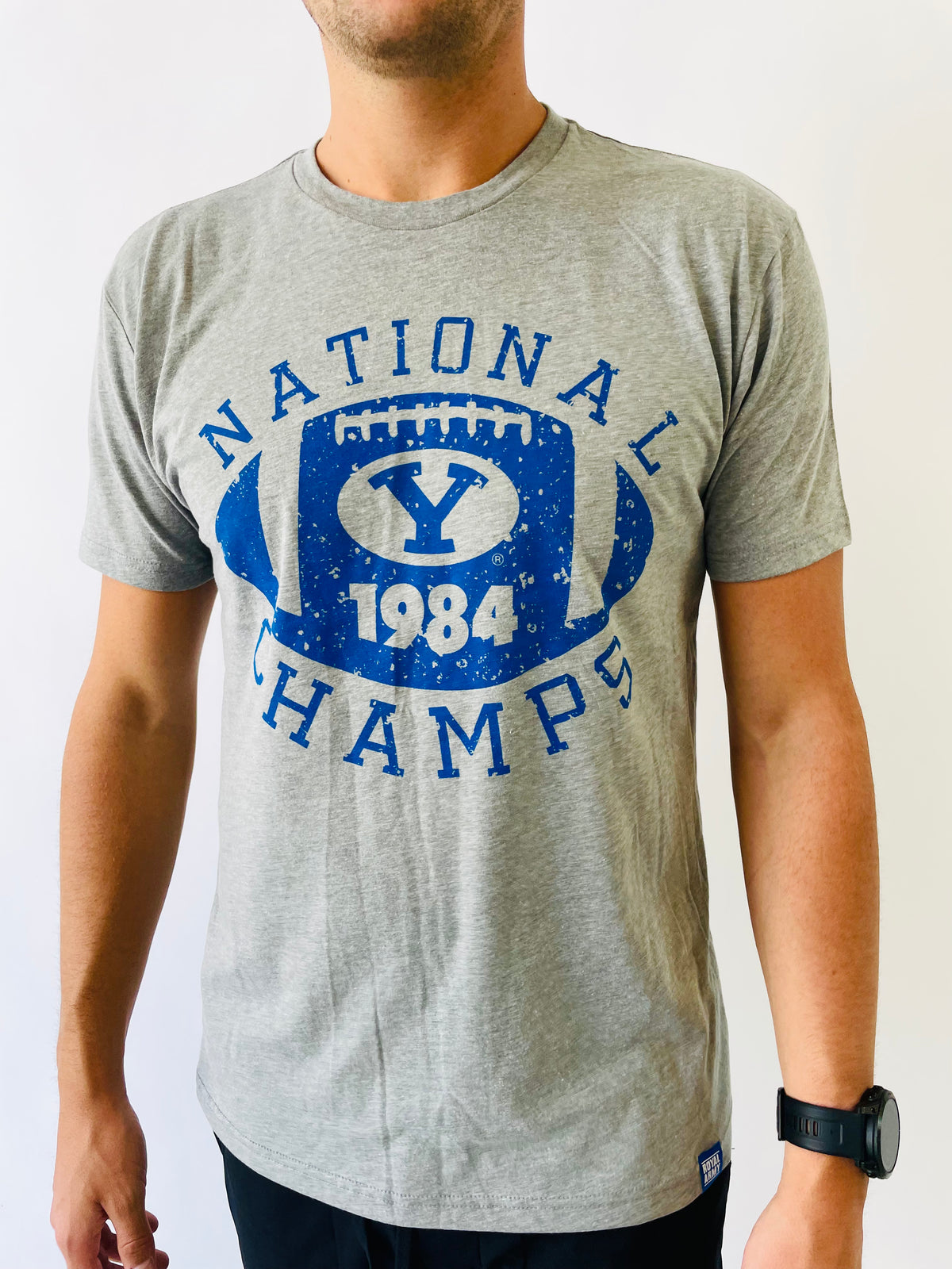 Heather Gray BYU National Champs T-Shirt