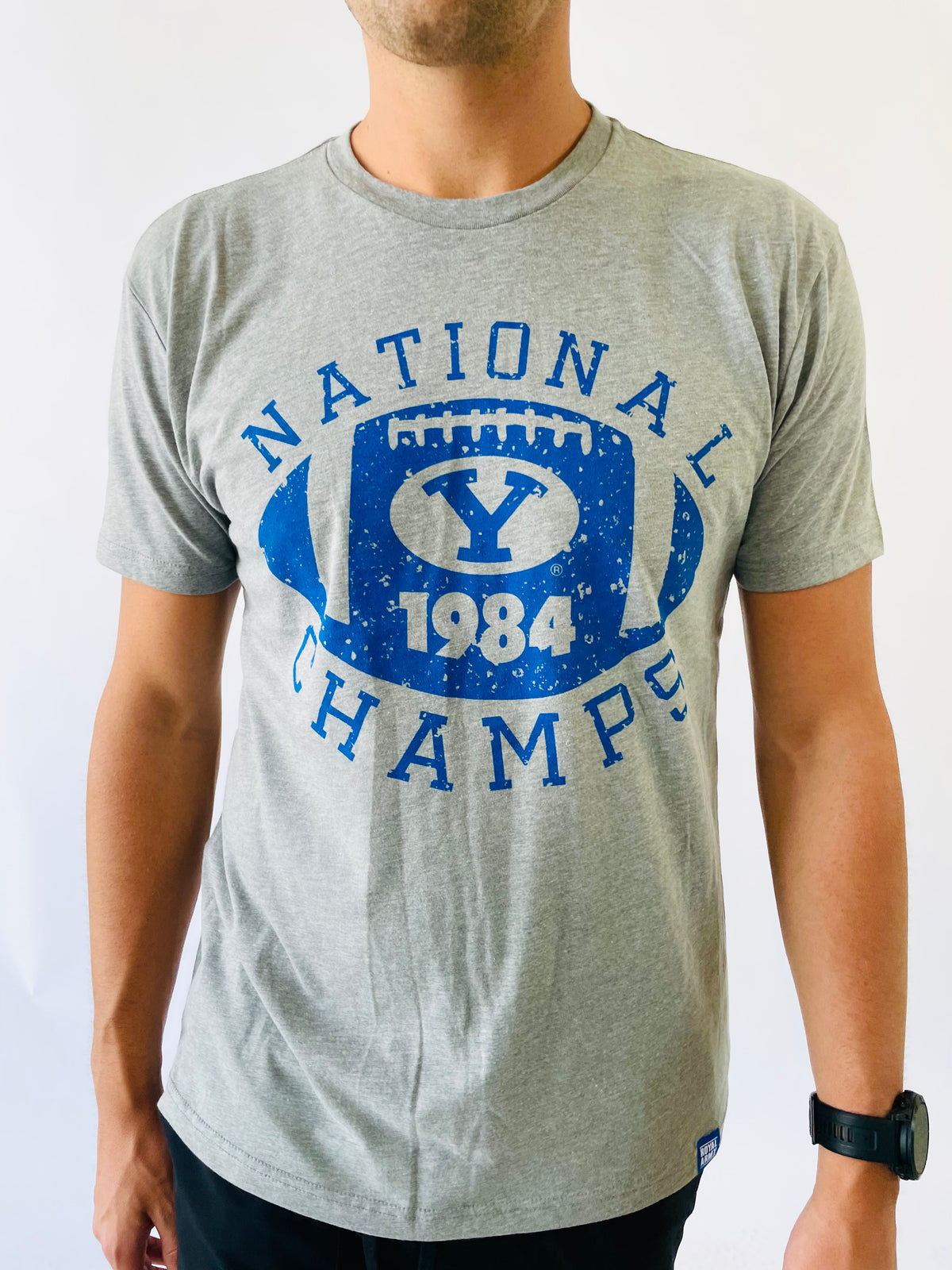 Heather Gray BYU National Champs T-Shirt