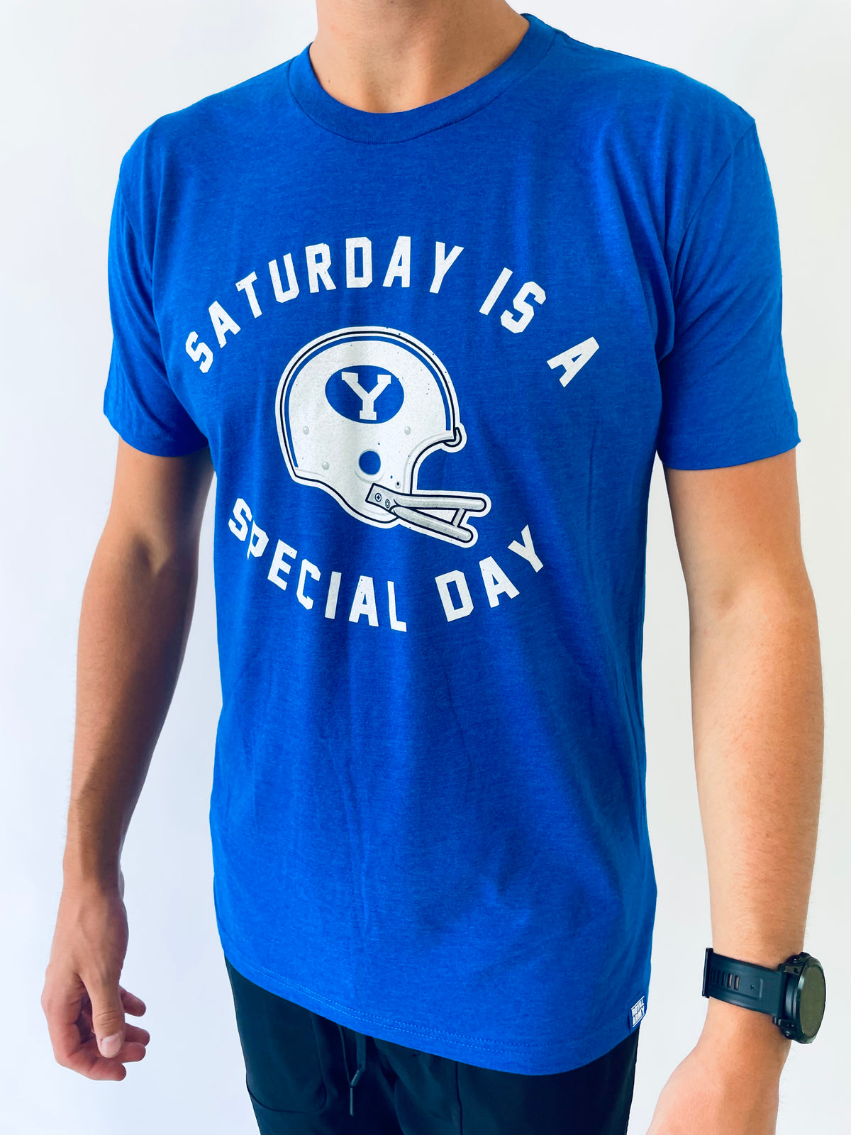 Saturday is a Special Day Helmet Edition Royal Blue T-Shirt
