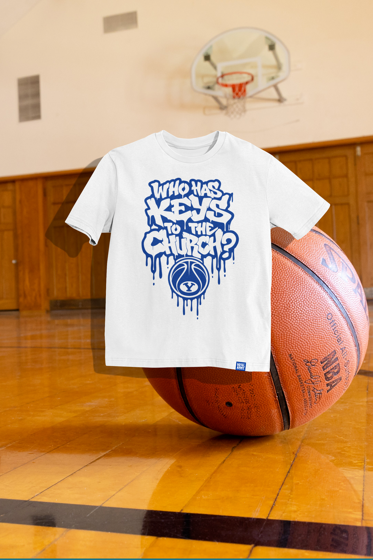 Who Has Keys to the Church? BYU Basketball T-shirt