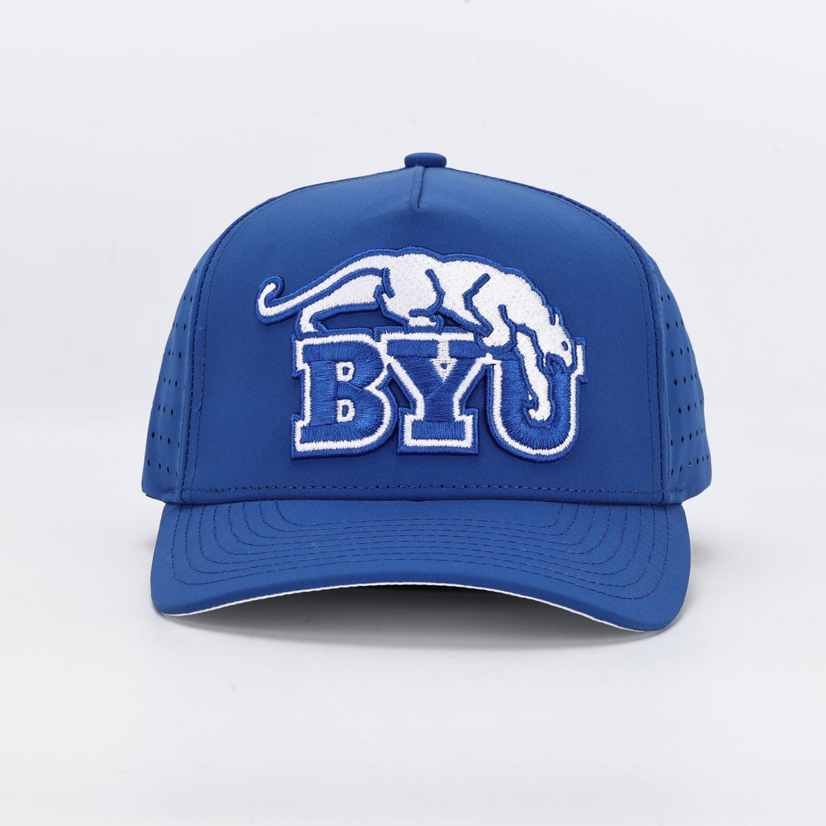 Royal Blue Performance Snapback Hat with Embroidered BYU Beet Digger