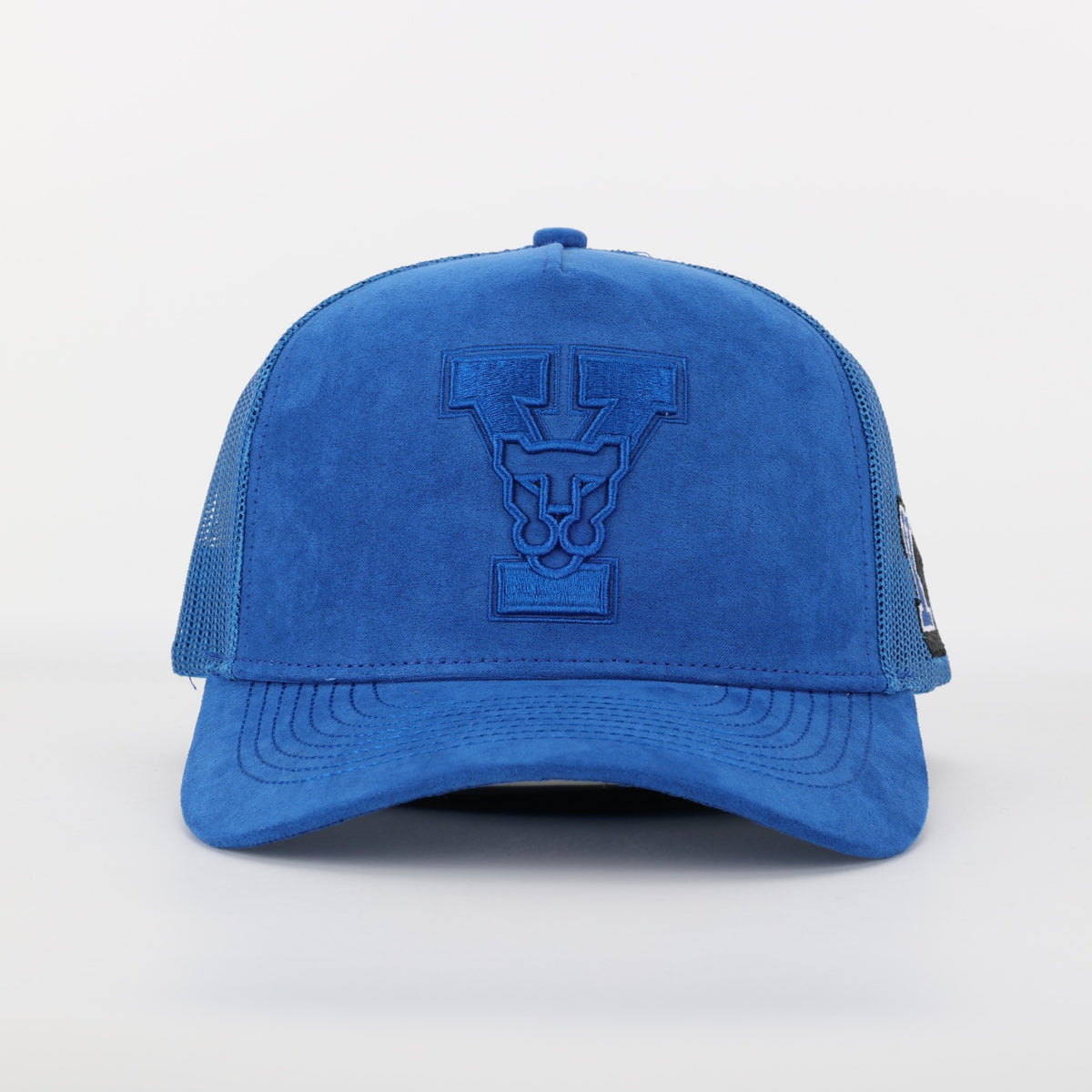 Royal Suede Trucker with Vintage BYU Logo