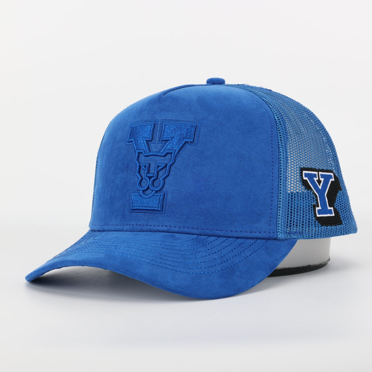 Royal Suede Trucker with Vintage BYU Logo