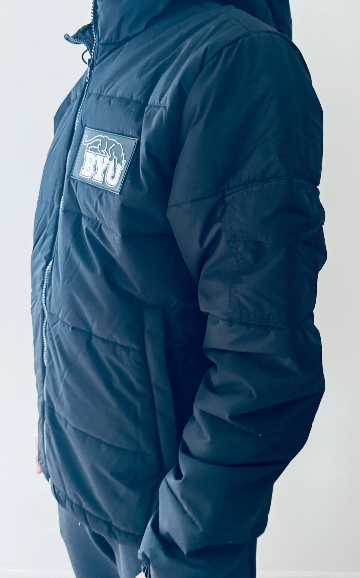 Black BYU Puffer Coat