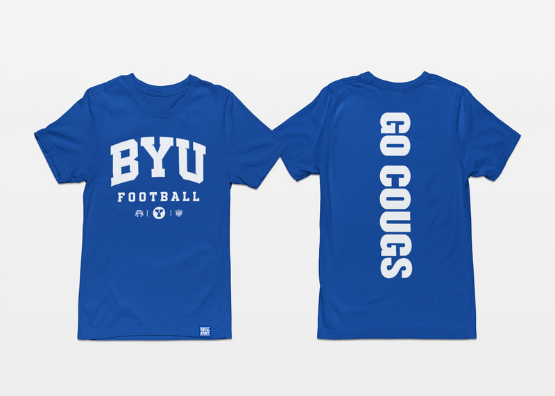 BYU Football Go Cougs Royal T-shirt