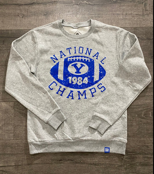 Royal Army Brand Heather Gray BYU National Champs T-Shirt XL