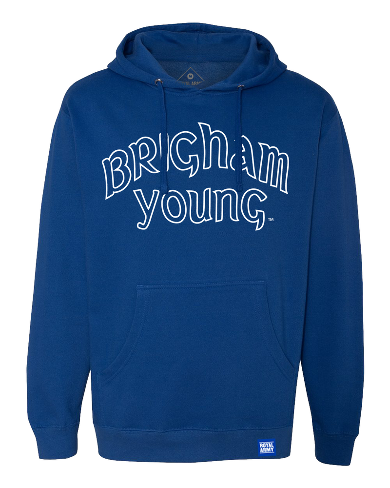 Vintage Brigham Young Script Fleece Hoodie