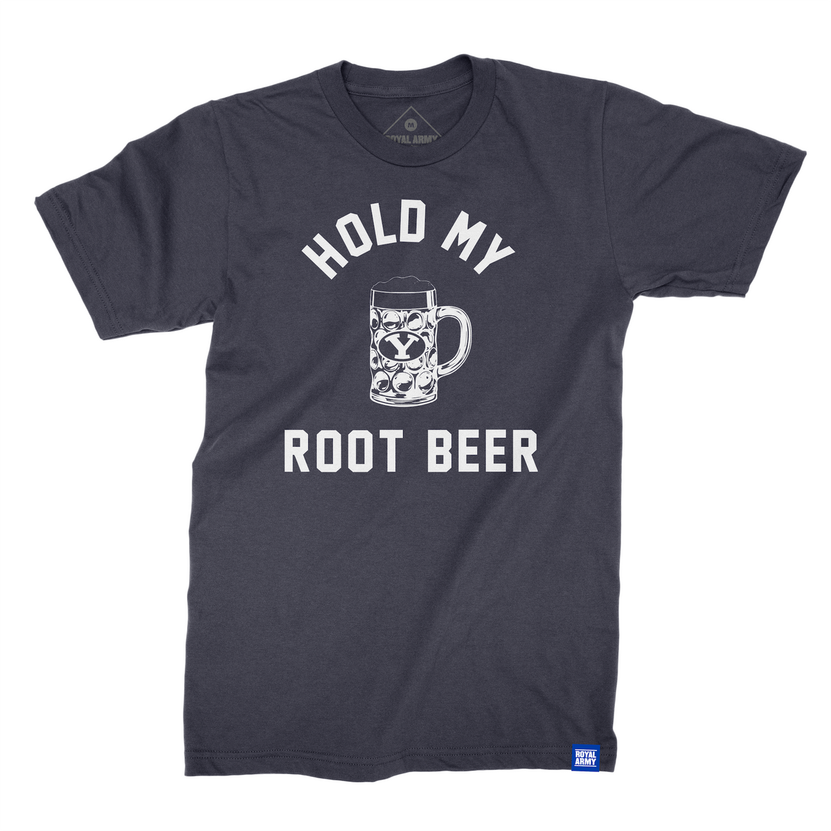 Hold My Root Beer T-Shirt - Navy and White