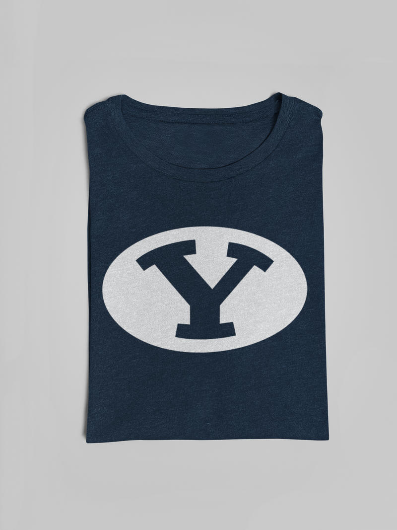 Navy BYU Stretch Y T-Shirt