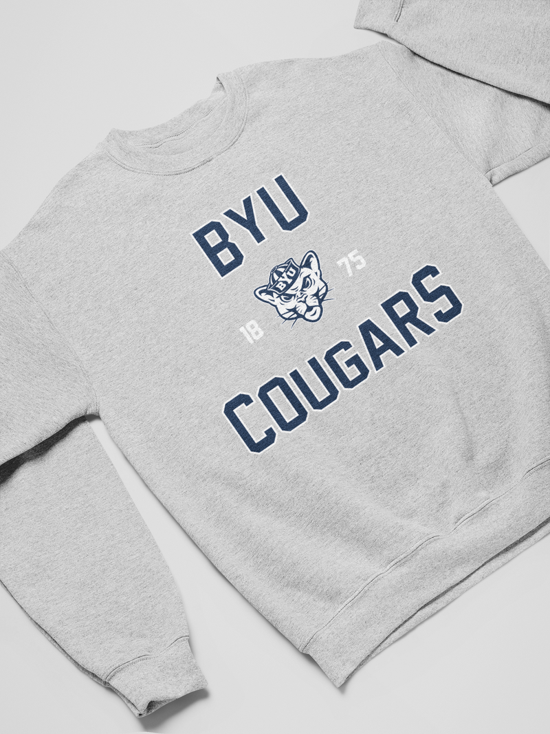 1875 Classic BYU Cougars Crew Sweatshirt