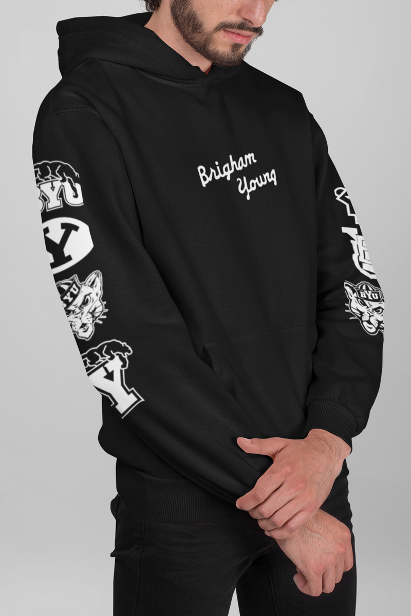 Black BYU Logos Hoodie